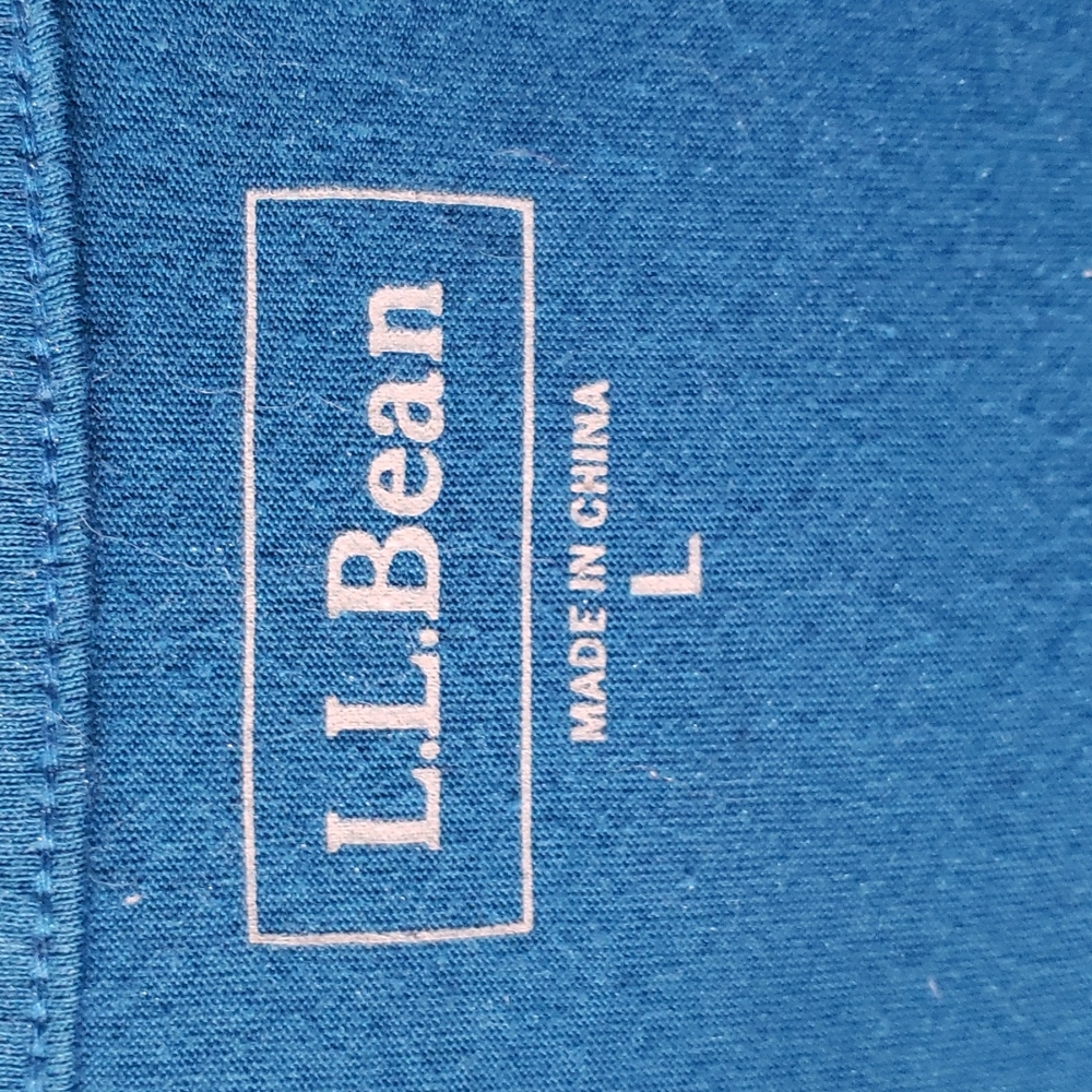 LL Bean Ruffled T Sz L - Picture 2 of 3